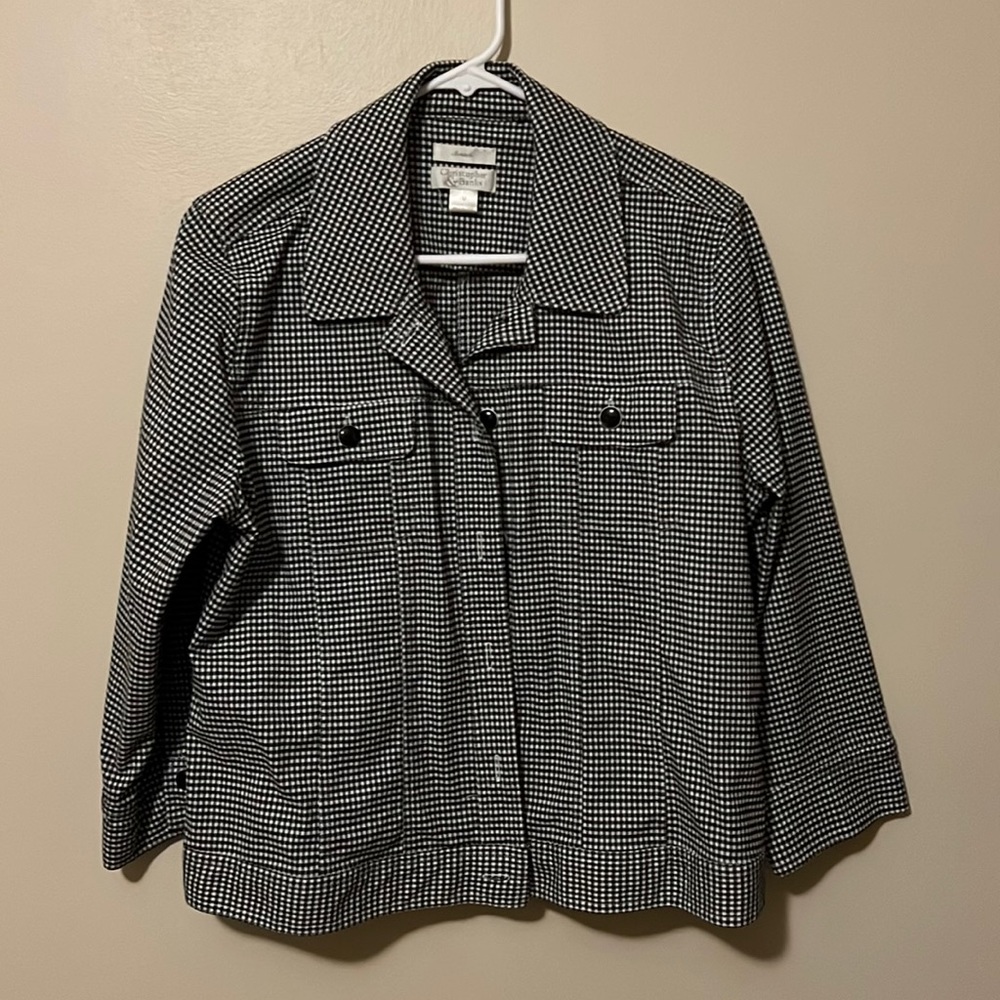 Christopher Banks gingham jacket - size M